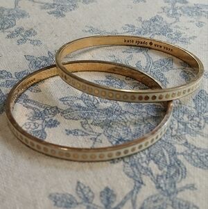 Kate Spade Gold and‎ Cream Bracelets